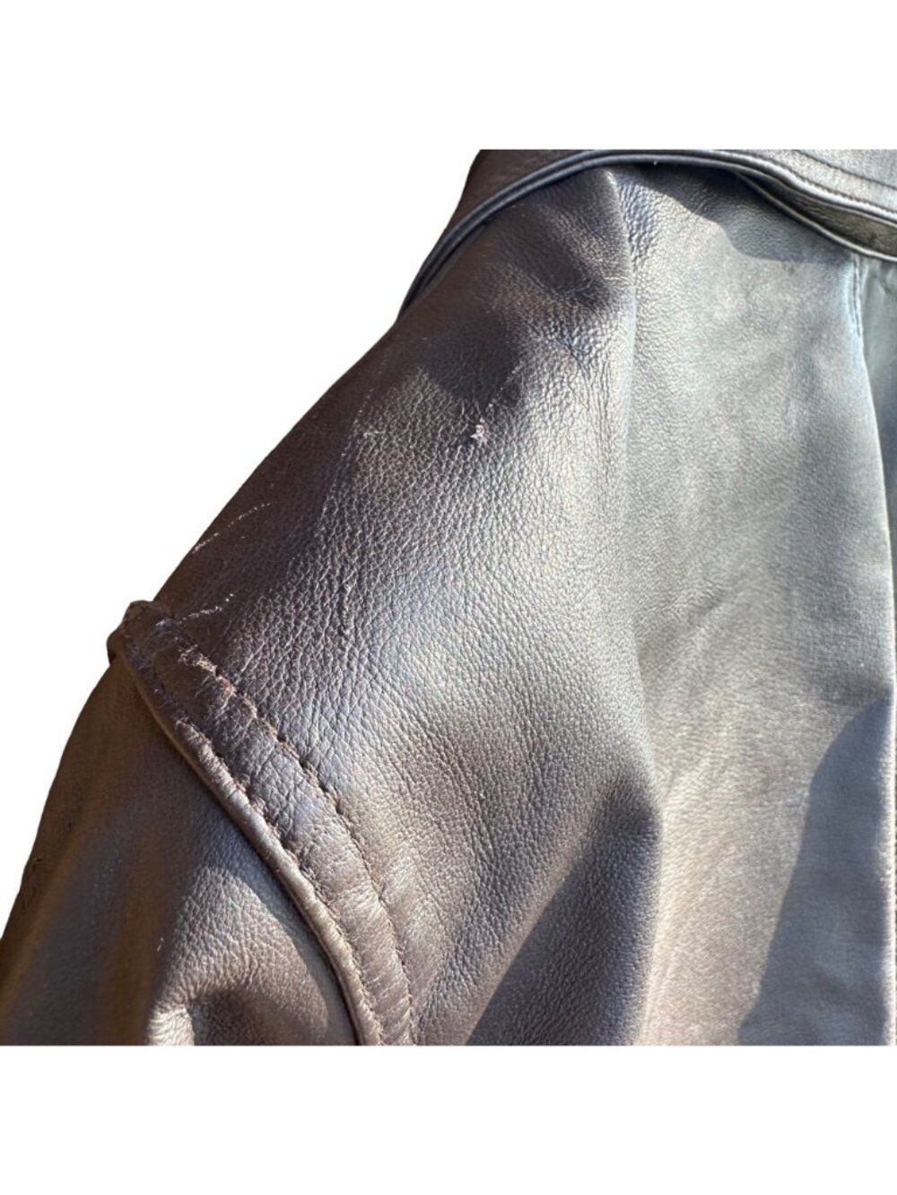 Vintage Veranesi Black Genuine Leather Jacket With Zip Front & Pockets Womens Si - Picture 14 of 14